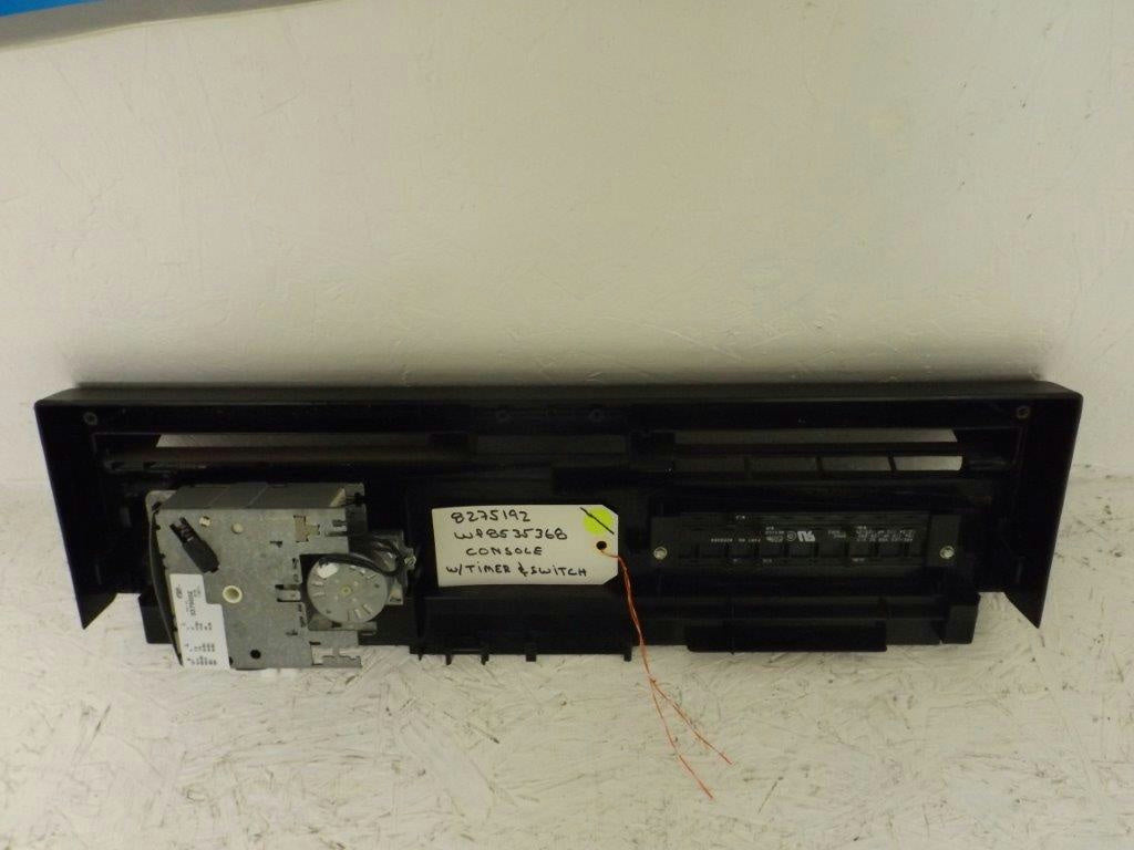 WHIRLPOOL DISHWASHER 8275192 WP8535368 CONSOLE W/TIMER & SWITCH USED WHIRLPOOL DISHWASHER 8275192 WP8535368 CONSOLE W/TIMER & SWITCH USED